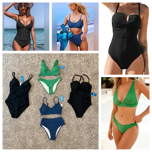 Cupshe Other - Bundle of 6 New With Tags Cupshe Swimsuits Size Small